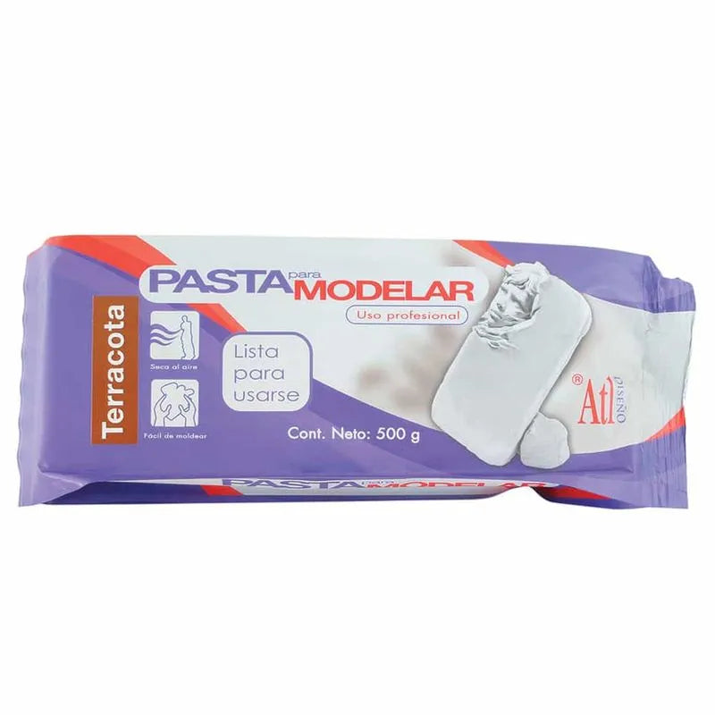 Pasta para Modelar con 500 gr Terracota ATL 21206