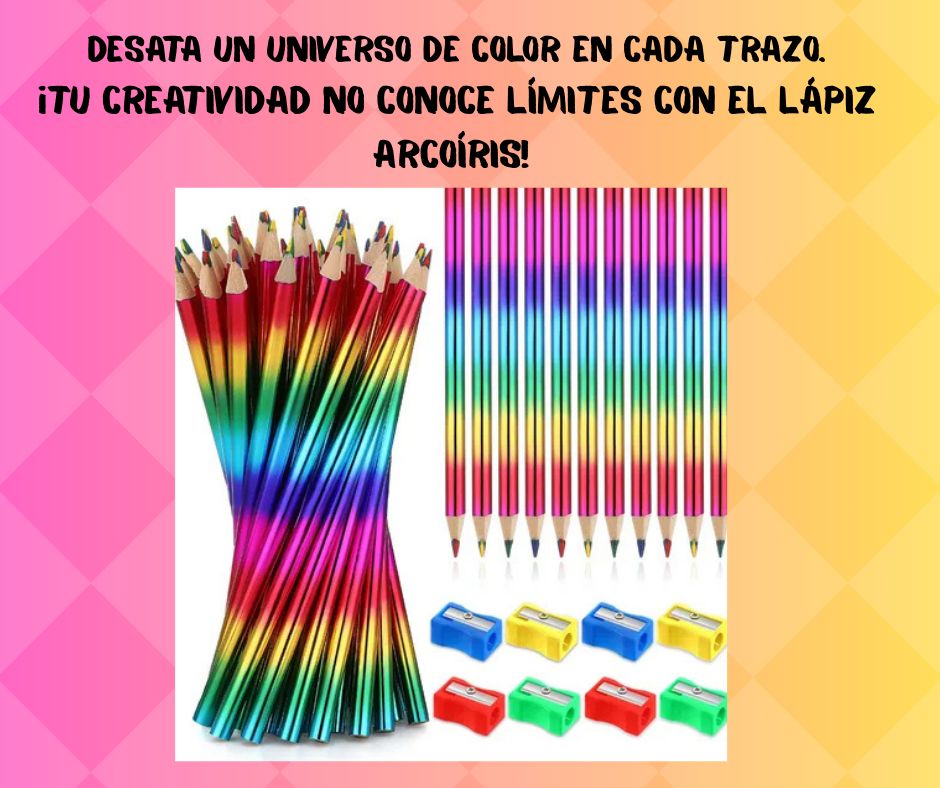 LAPIZ TORNASOL MULTICOLOR 💖