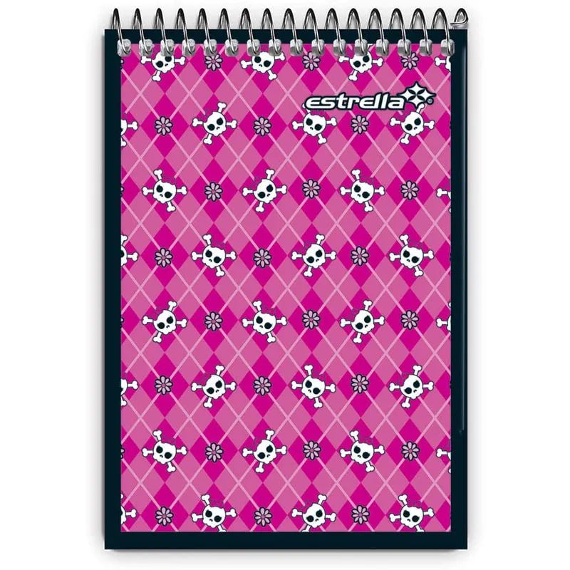 Libreta de Apuntes Bolsillo de Espiral con Post de 40 Hojas Estrella✨💕😊