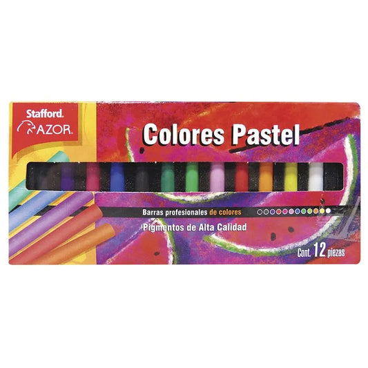 Pintura Barras Colores Pastel con 12 Stafford