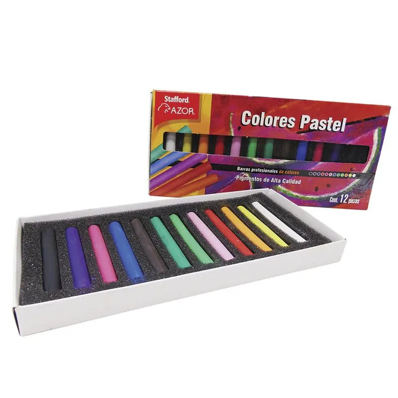Pintura Barras Colores Pastel con 12 Stafford