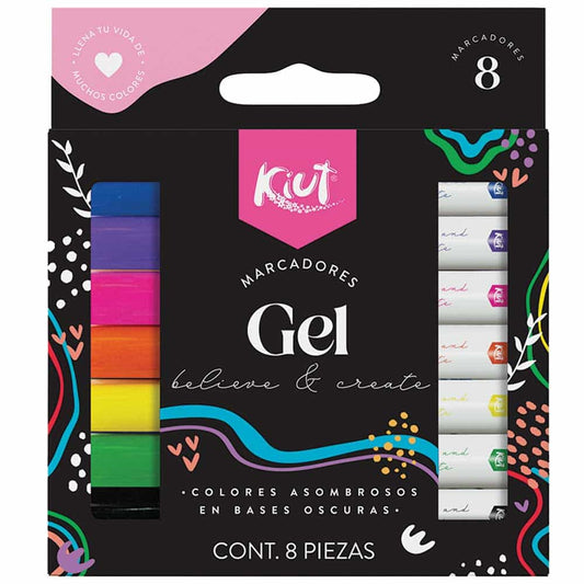 💕✨Marcador para Colorear Grueso Surtido Blíster con 8 Piezas Kiut✨✨✨