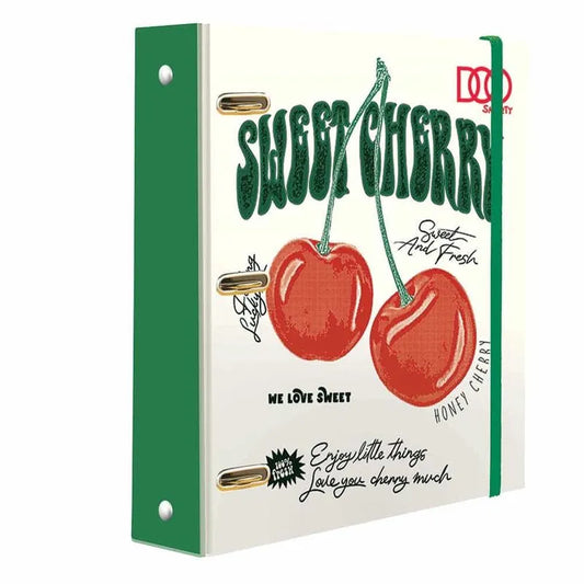 Carpeta con Argolla Tamaño Carta con 100 Hojas Cherry Diseños Surtidos Smarty Doo