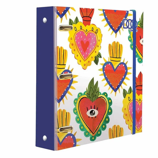 Diseño No Seleccionable  Carpeta con Argolla Tamaño Carta con 100 Hojas Corazon Diseños Surtidos Smarty Doo