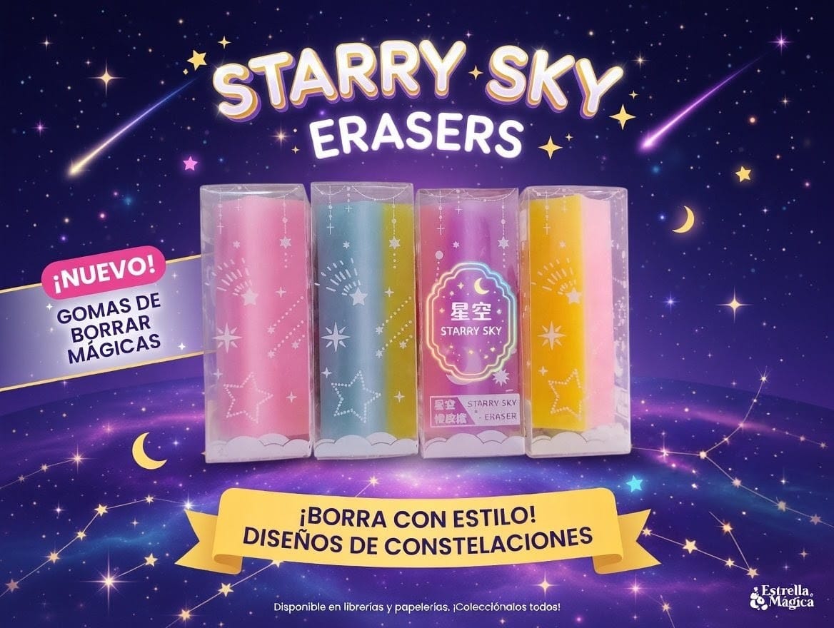 ✨BORRADOR KAWAII ✨EN FORMA DE ESTRELLA ✨
